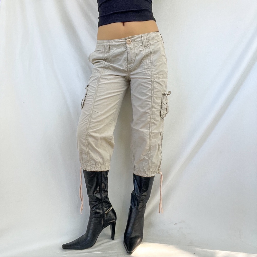 Y2K Cargo Capri Pants